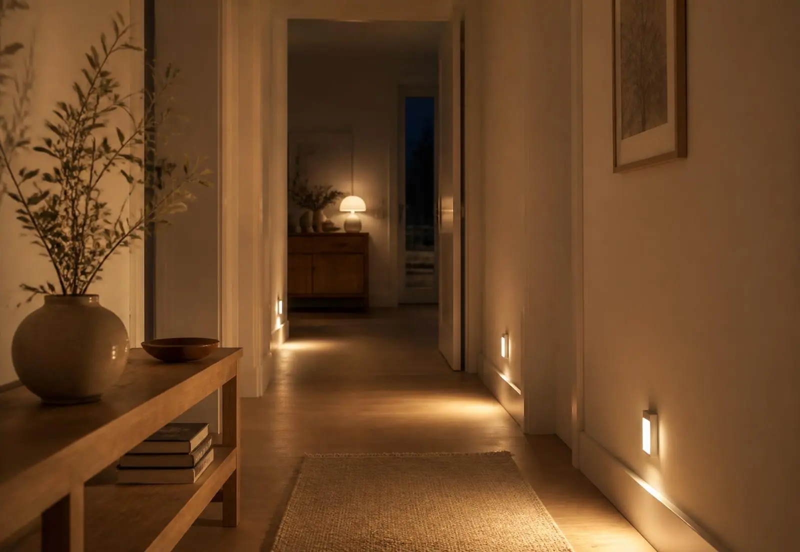 Motion Sensor Night Light — A Softer Way To Move Through The Night, styled in a calm home interior